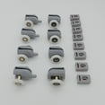 thumbnail image 1 of WHAMVOX 8pcs Shower Wheels Set Plastic Dark Grey for Shower Door Roller Replacement Parts, 1 of 6