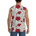 thumbnail image 4 of Bixox Men's Leaves Printed Shirt Sleeveless Fitness Tank Top-Medium, 4 of 7
