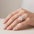 thumbnail image 5 of Rosec Jewels Lab Grown Diamond Solitaire Engagement Ring 4 Carat - IGI Certified - E-VS1 Quality - with Jewelry Box, 925 Sterling Silver, US 4.00, 5 of 7