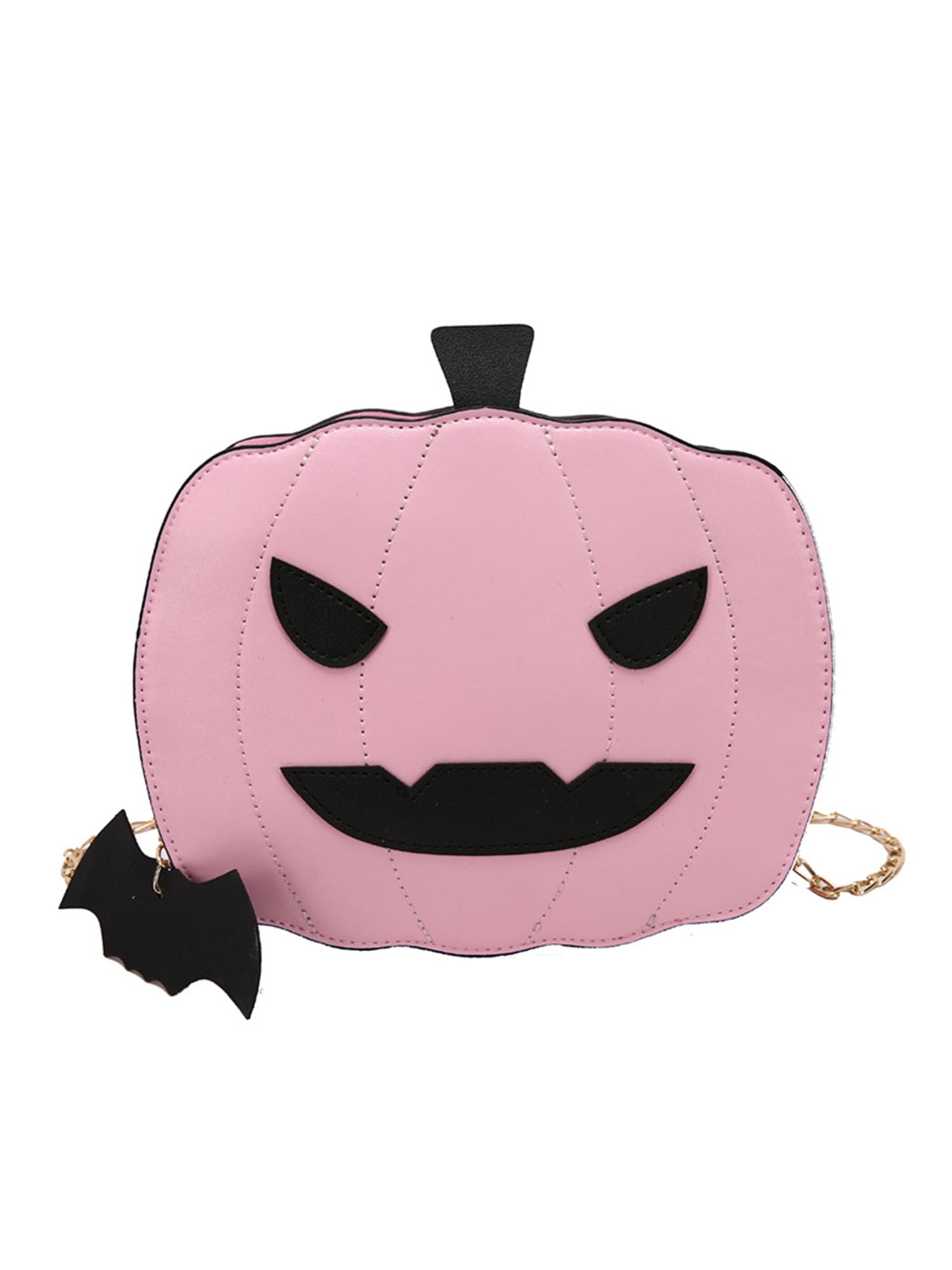 Halloween Pumpkin Women Girl Fashion Handbag PU Leather Shoulder Bag Totes Purse 
