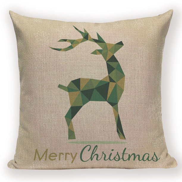 Feliz Navidad Dibujos Animados Santa Claus Ciervo Decoración Del Hogar Fundas De Almohadas Regalos De Feliz Navidad Para El Año Nuevo Adornos De Navidad