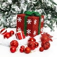 thumbnail image 5 of MORESEC XUld Home 101-Piece Hand Painted Christmas Balls Matte Plastic Hanging Ornaments Tree Decor Set Gifts, 5 of 7