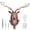 Antique Copper, variant on NFTIGB Resin Deer Head Decorative Wall Hook Antique Copper Animal Shape Hanging Rack 6.7 in / 17.0 cm Height Resin Material for Towel Coat Hat and Keys Heavy Duty Wall Decor for Home Bathroom