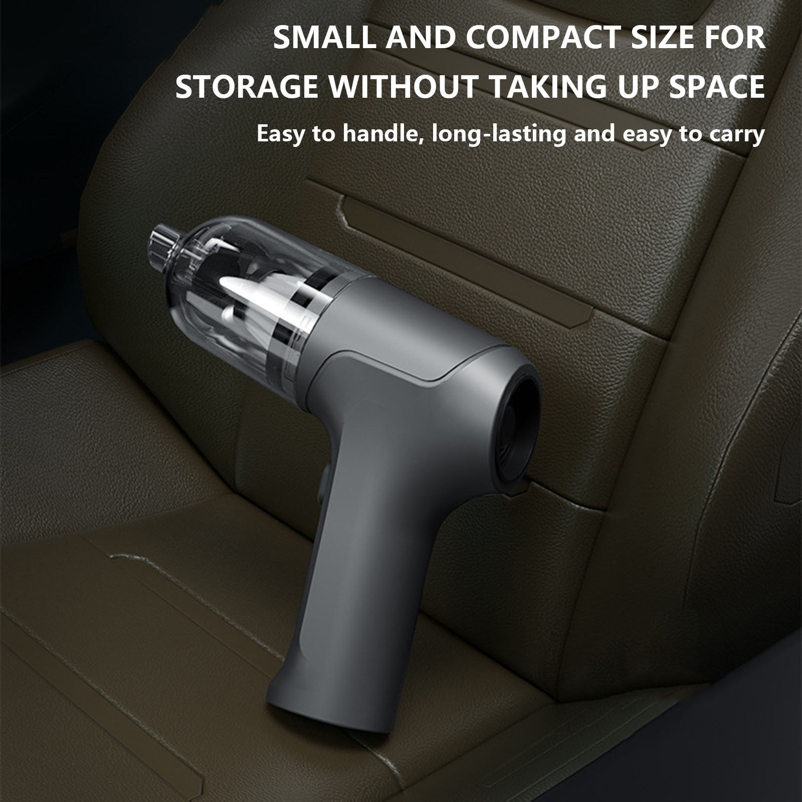 ZToonmas Car Vacuum Portable Cordless, 60W / 5000Pa Car Mounted Vacuum Cleaner with High Suction Power, 3600Mah Long-Lasting Battery, for Car Home Use