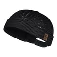 thumbnail image 2 of Apeya Men's Breathable Mesh Brimless Hat, Summer Docker Skullcap Beanie, Lightweight Sailor Cap for Sports, Structured Dome Cap, Casual Flip Cap, 2 of 9