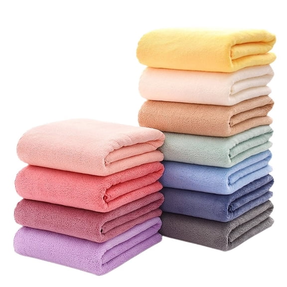 PRETXORVE Bath Towels, Shower Towels, High Density Velvet Trimmed Children's Bath Towel