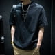 thumbnail image 2 of Camiseta básica de algodón holgada de manga corta para hombre, ropa de calle informal de moda sencilla, camisetas para hombre, ropa elegante al por mayor, 2 of 5