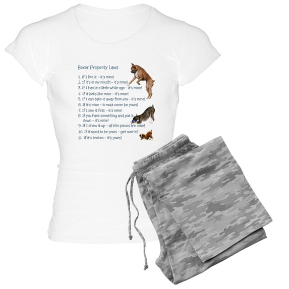 CafePress - Boxerrules Pajamas - Women's Light Pajamas
