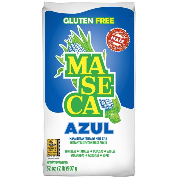 Maseca Blue Instant Gluten Free Corn Masa Flour 32 oz - Walmart