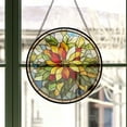 thumbnail image 3 of Stained Glass Window Hanging - Yellow Green Flower Suncatcher for Door Garden Home Decor Elegant Sun Catchers Christmas Mother's Day Birthday Gifts for Women Men Mom Nana Friend,, 3 of 6