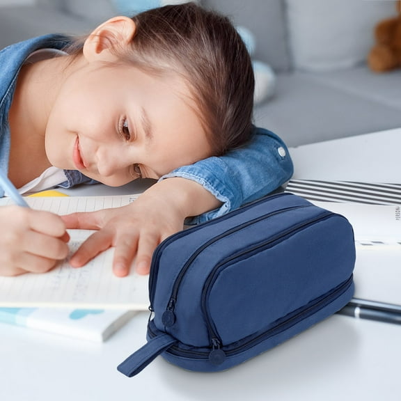 Luoshdecor Large Pencil Pouch,Special Preppy Aesthetic Pencil Case with Compartments and Zipper,for Teen pen bag