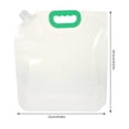 thumbnail image 2 of AMERTEER 10 Pcs Sacs à Buse pour Grains Poignée Creuse Sacs de Rangement pour Aliments Secs Transparents, 2 of 6