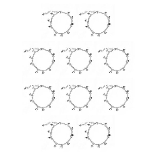 Sonducket Tobillera en capas de tobillo resistente universal Campana con diamantes de imitación Colgantes Colgantes Accesorio de moda Cadenas de Type1 NO1 Sonducket CBP200199