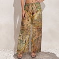 thumbnail image 5 of Old World Map Globe Pants Vintage Map Workout Wide Pants Women Oversized Aesthetic Custom Straight Trousers, 5 of 6