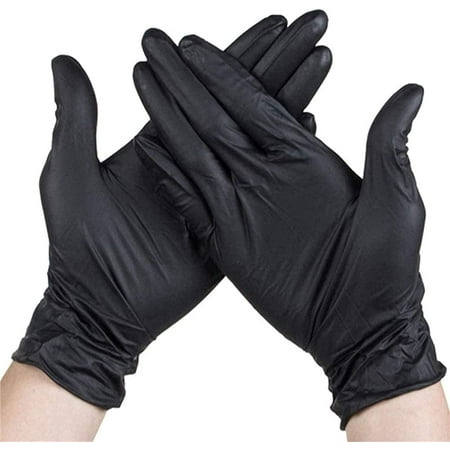 

Kiapeise 100pcs Industrial Gloves Kitchen Alkali Tattoo Nail Art Beauty Salon Industrial Auto Repair Gloves Disposable Nitrile Gloves Size S/M/L