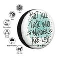 thumbnail image 4 of Kdxio Spare Tire Cover for RV Trailer, Waterproof Wheel Cover,Camper Spare Tire Cover Fit for Rv SUV Truck Travel Trailer 15 inch-Not All Who Wander Are Lost1, 4 of 8