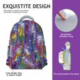 thumbnail image 5 of Floral and Skull Print School Backpack - Stylish Waterproof Bookbag for College, 5 of 5
