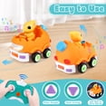 thumbnail image 5 of Huge Wave Mini Remote Control Car for Toddlers, Race RC Cars Toys with 5 Dinosaur Dolls, Kids Sensory Toys with Lights & Musics, Christmas Gift for Boys & Girls 2-6 Years Old, 5 of 7
