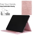 thumbnail image 5 of Allytechgroup Flip Cover Case for Apple iPad (A16) 11th Gen 11" 2025/ iPad 10th Gen 10.9" 2022, Butterfly Rose Embossed PU Leather Smart Cover Auto Sleep Wake Stand Cards Holder Slim Fit Shell Case, 5 of 9