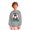 Grey, variant on Crewneck Sweatshirt Kids Print Loose Crew Neck Hoodless Sweatshirt Long Sleeve Pullover Black 5-6 Years