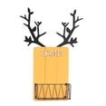 thumbnail image 4 of Soporte De Organizador De Estante De Cesta De Carrito Montado En La Pared Con Tablero De Madera Amarillo Sunnimix Soporte para pared, 4 of 8