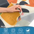 thumbnail image 5 of Yayeee Kitchen Curtains Tier Set of 2 Light Filtering 57"x24" Over Sink Window Panels, Black Clover Pattern, 5 of 7