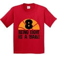 thumbnail image 3 of Inktastic 8th Birthday Basketball Sports Boys Youth T-Shirt, 3 of 5