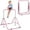 Pink, variant on Qaba Folding Gymnastics Bar, Expandable Horizontal Kip Bar for Kids, Pink
