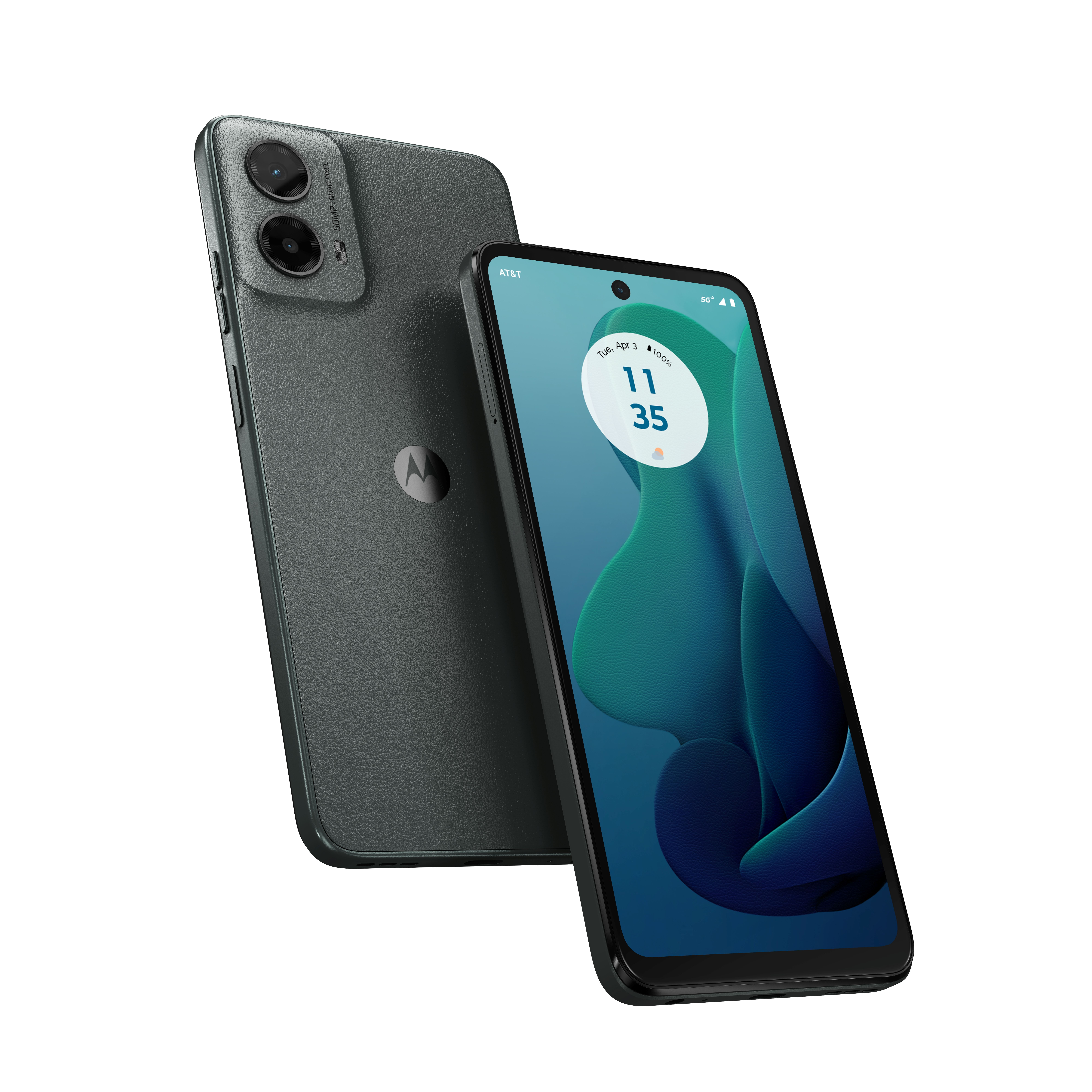 AT&T moto g 5G 2024,128GB, Sage Green - Prepaid Smartphone