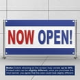 thumbnail image 3 of Now Open 13 oz Heavy Duty Vinyl Banner Outdoor/Indoor Now Open Sign for Business, Storefront, Advertising with Metal Grommets - Multiple Sizes & Colors - Single-Sided (10x4 Ft, Mixed), 3 of 6