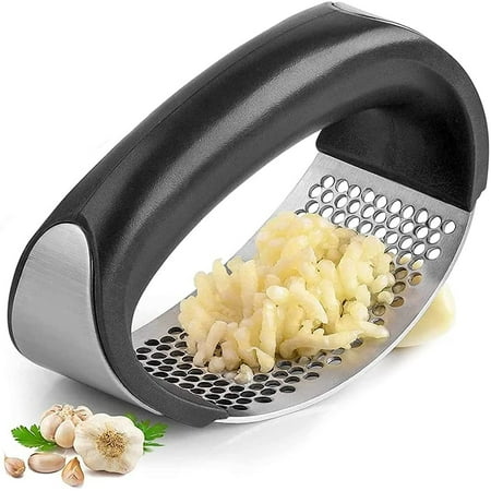 

FYBD Garlic Press Stainless Steel Garlic Chopper Crusher Professional Kitchen Silicone Garlic Peeler