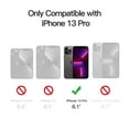 thumbnail image 2 of JETech Magnetic Case for iPhone 13 Pro 6.1-Inch, Compatible with MagSafe, Translucent Matte Back Camera Lens Full Protection Slim Shockproof Phone Cover (Black), 2 of 6