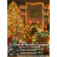 thumbnail image 3 of Warm White LED String Lights 33m 300 LED, 8 Modes Timer & Memory Function, IP44 Waterproof Plug-in Fairy Lights for Bedroom, Patio, Wedding, Party, Christmas & Indoor Outdoor Decoration, 3 of 6
