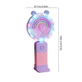 thumbnail image 3 of Mini ventilador portátil recargable USB para viajes al aire libre – Funcionamiento silencioso, 3 velocidades, iluminación LED, 3 of 6