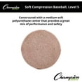 thumbnail image 5 of Champion Sports Syntex Leather Cover Official Size and Weight Soft Compression Baseballs - Polyurethane Center - Pack of 12 - Level 5 (Ages 10+), 5 of 5
