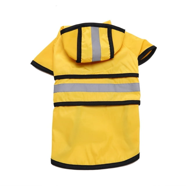TIELUTT Pet Raincoat Reflective Hooded Hook&loop Small, Medium And Large Dog Raincoat Doggy Overalls None Braver Guard Dog Goggles Pet Rain Coats for Dogs Dog Umbrellas for Small Dogs