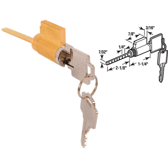 Prime-Line E 2000 1-7/8-Inch Tailpiece Cylinder Lock for Weiser, Kwikset and Weslock Models
