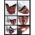 thumbnail image 5 of Hannibal Lecter Mask Cosplay The Silence of The Lambs Half Face Killer Prop Resin, 5 of 5