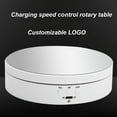 thumbnail image 1 of AMERTEER 360 Degree Round Rotating Turntable Display Stand for Photography Shooting  White2, 1 of 12