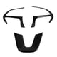 thumbnail image 1 of Embellecedor para volante, Challenger Charger Durango 2015-2019, paquete de 3 cubiertas de repuesto para volante(Negro), 1 of 5