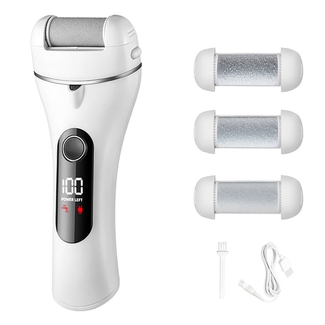 BotaniNest Remover For Feet Rechargeable Cordless Pedicure With Multiple Roller Heads
