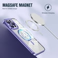thumbnail image 4 of Allytechgroup iPhone 14 Case Magnetic, Clear Back Cover Compatible with Magsafe Glitter Lens Protective Anti-Yellow Anti-Fingerprint Bumper Rugged Case for Apple iPhone 14, Silver, 4 of 7