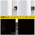 thumbnail image 7 of NICETOWN 100% White Blackout Curtains 90 Inch Long Linen Curtain for Living Room, 42"Wide, Thick Completely Blackout Curtains for Farmhouses, Insulated Thermal Window Curtains Drapes, 2 Panels, 7 of 7