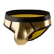 thumbnail image 3 of Calzoncillos con suspensorio de tiro bajo para hombre, ropa interior de charol, ropa interior brillante, calzoncillos con bolsa abultada y contorno de entrepierna brillante, 3 of 5