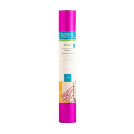 Cricut Premium Vinyl Shimmer Permanent, Shimmer Fuchsia, 12" x 48"