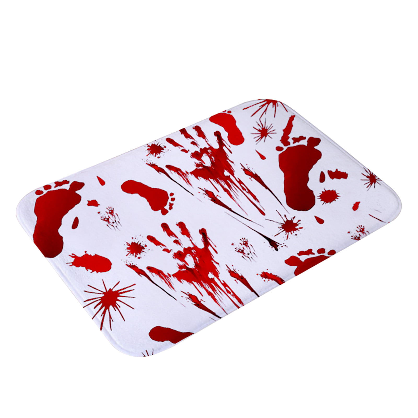 Blood Footprint Bath Mat Door Mat Scary Horror Style Halloween 40*60cm Mat 1 PC 