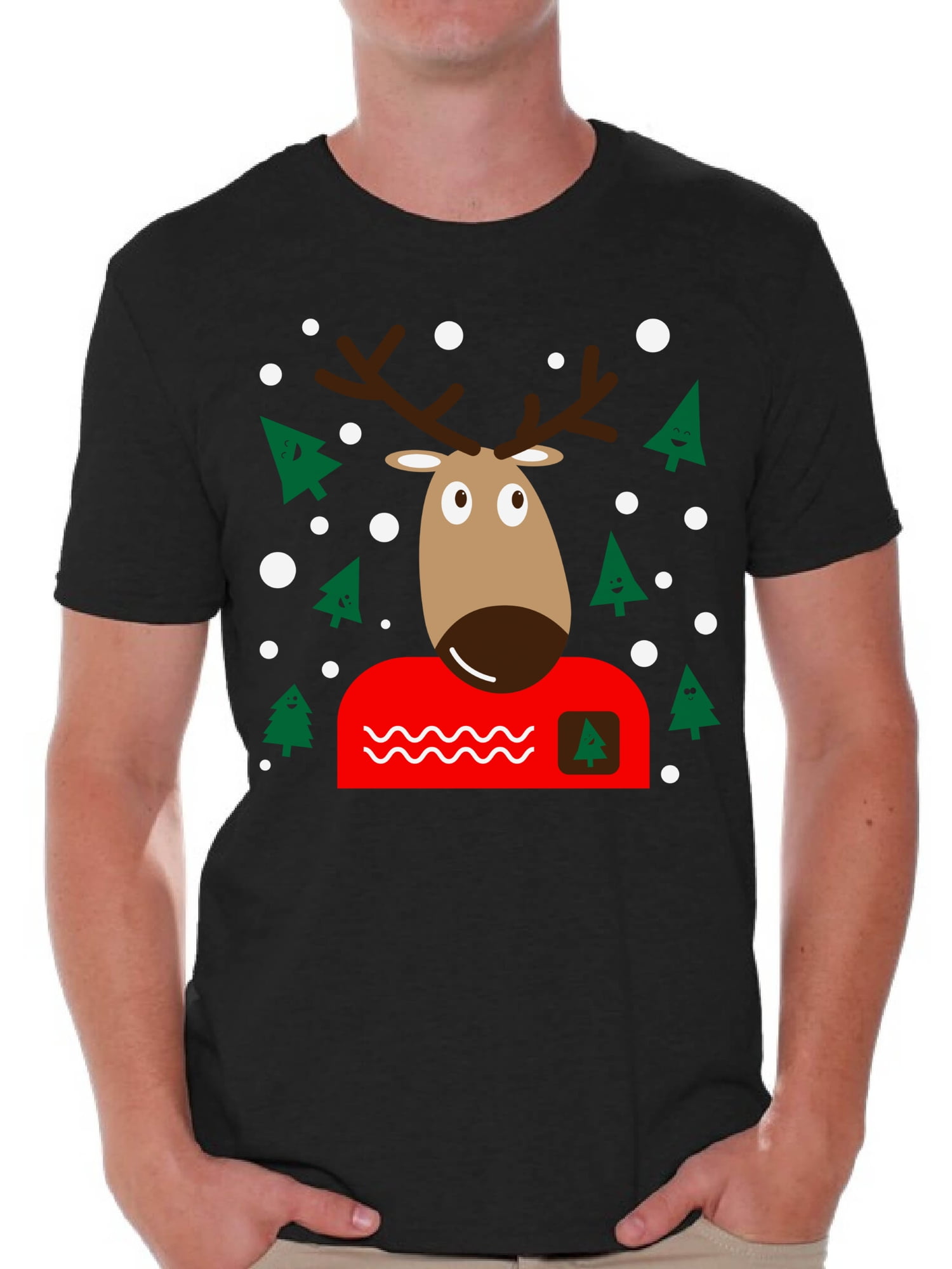 Mens reindeer t shirt Clearance