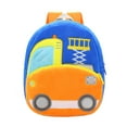 thumbnail image 2 of Kid‘s Engineering Vehicle Backpack Plush Kindergarten Schoolbag Zipper Closure, 2 of 2