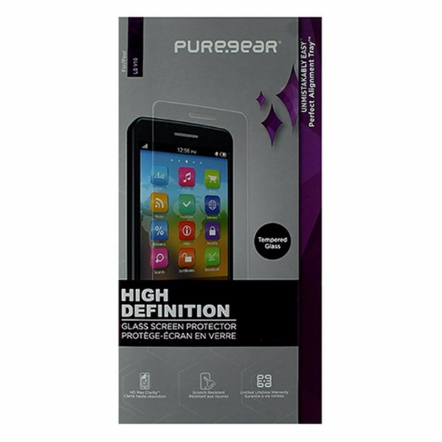 PureGear High Definition Tempered Glass Screen Protector for LG V10 - Clear
