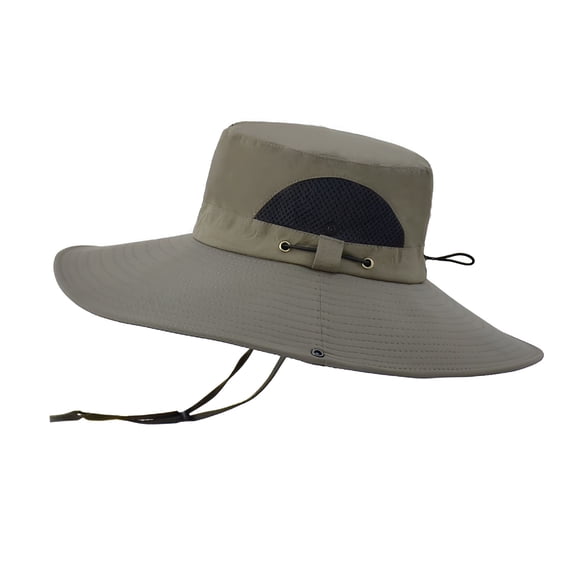 TELOLY Xxl Oversize & Wide Brim Sun Hats for Men Upf 50  & Waterproof Fishing-Hat Bucket for Hiking Safari Beach Garden Safari Hat